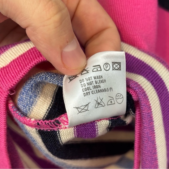 Escada Stripe Wool/Cashmere Blend Sweater Set Size 46 (XXL) - Picture 14 of 14